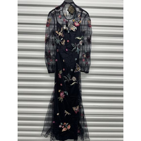Johnny Was | Dresses | Johnny Was Spellbound Dress Mesh Beaded Nwt Xs |  Poshmark